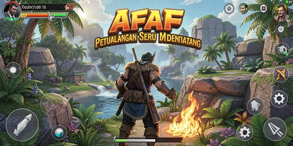 Tampilan gameplay AFAF yang menakjubkan dan penuh petualangan.