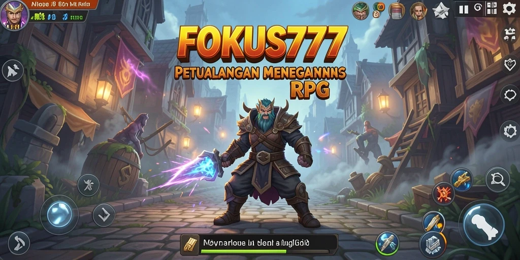 Screenshot menunjukkan momen seru permainan RPG FOKUS777.