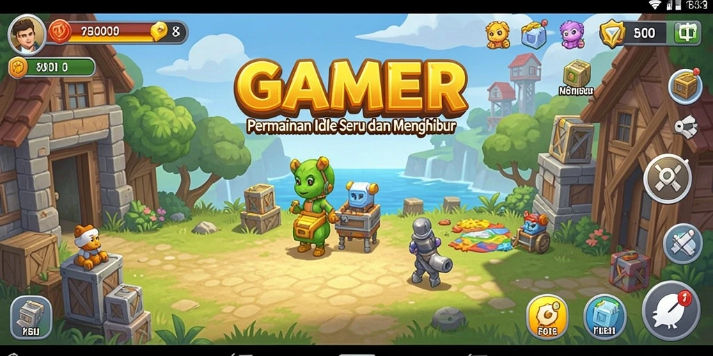 Screenshot gameplay menunjukkan aksi seru dalam GAMERP.