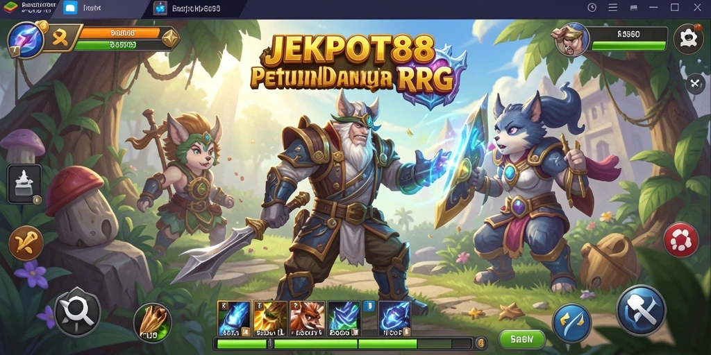 Tampilan gameplay JEKPOT88 yang menakjubkan dan penuh aksi.