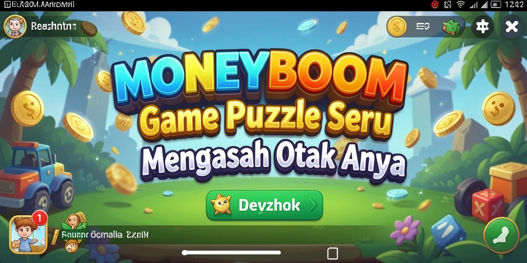 Tampilan gameplay MONEYBOOM yang menantang dan seru.