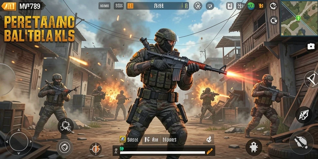 Tampilan gameplay mendebarkan dari MVP789 dengan pertarungan yang intens.