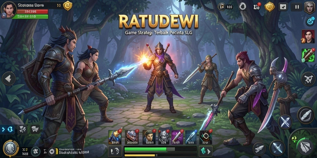 Tampilan menarik dari gameplay strategi dalam RATUDEWI.
