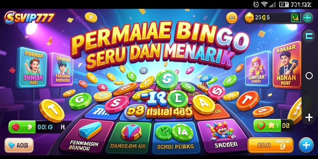 Tampilan gameplay SVIP777 yang menarik dengan elemen Bingo yang interaktif.