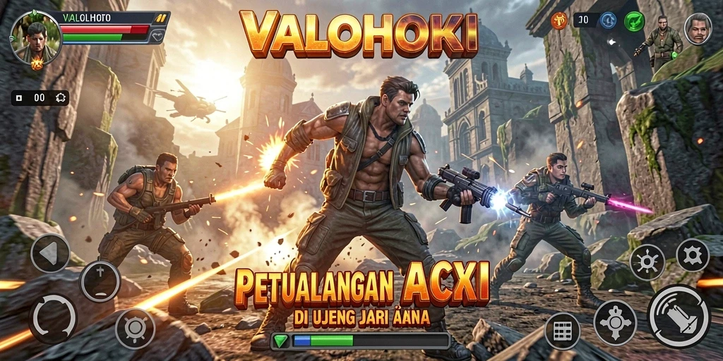 Tangkapan layar VALOHOKI menampilkan aksi gameplay yang mendebarkan.
