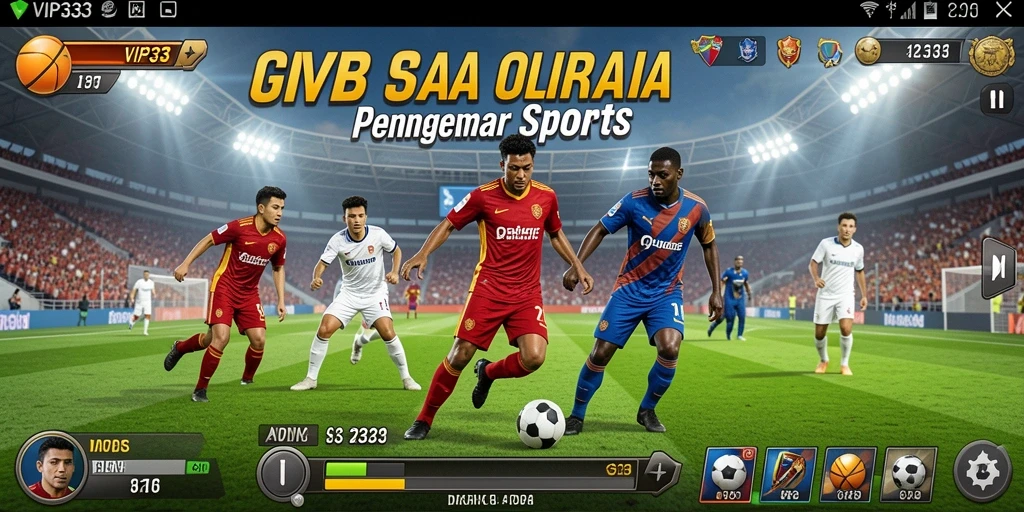 Screenshot gameplay VIP333 menampilkan aksi olahraga yang intens.
